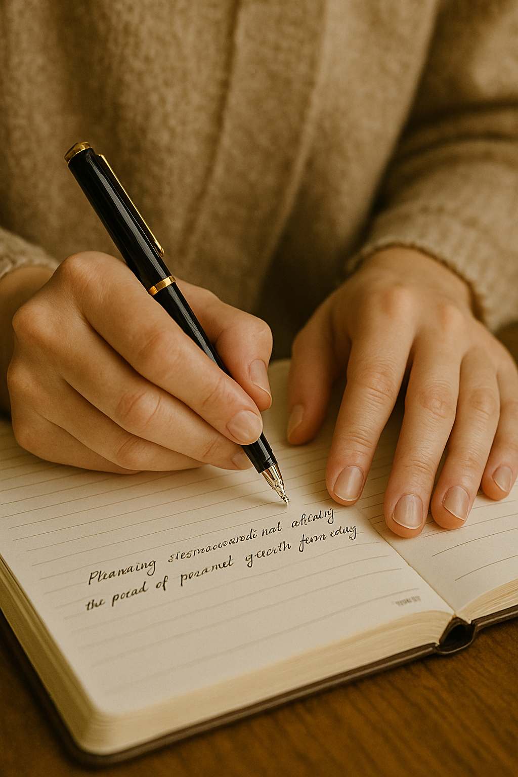 Planning communication strategies as part of a personal growth journey for an introverted woman.